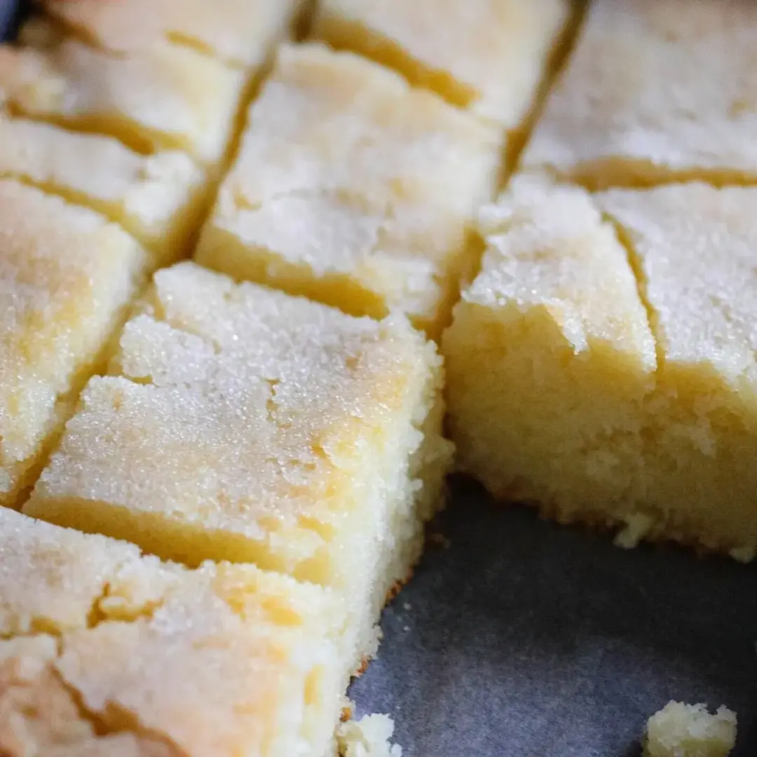 A slice of cake on a plate.