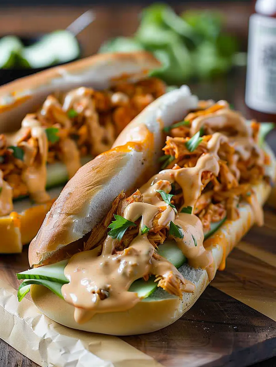 Buffalo chicken cheese steak