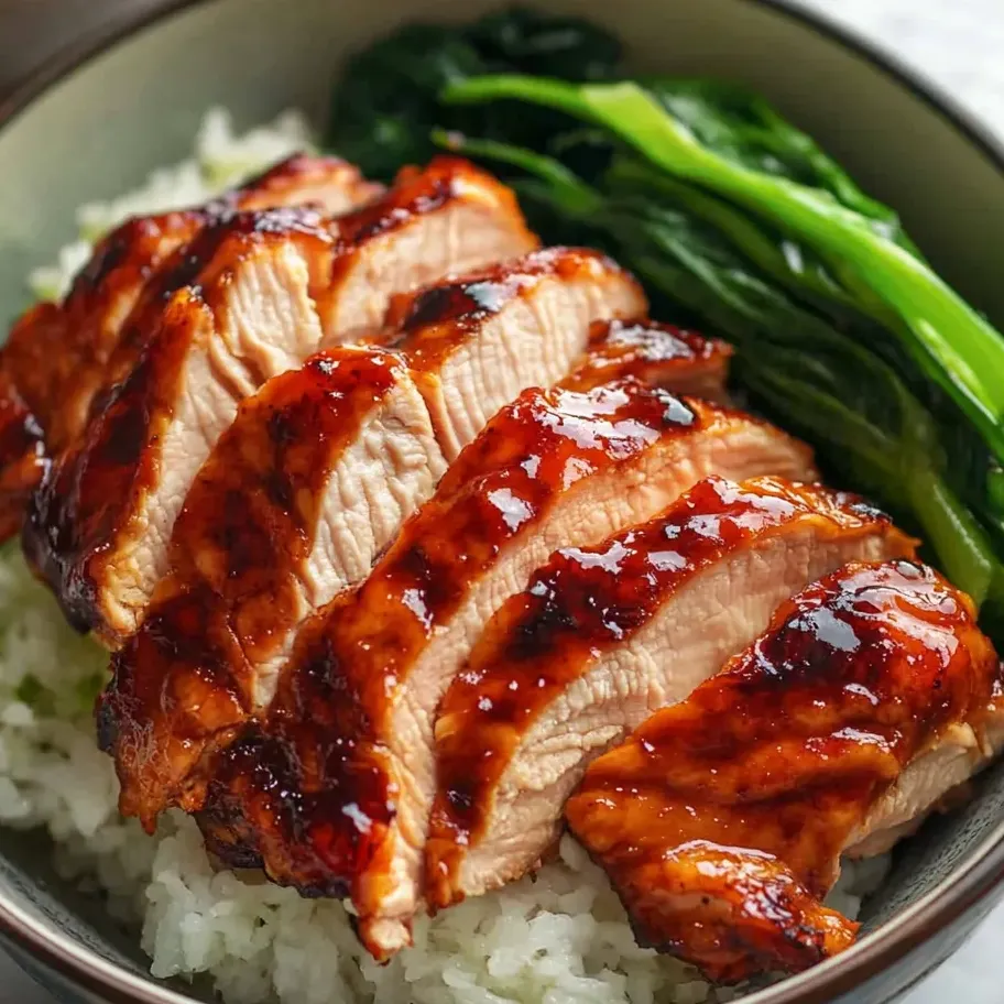 A bowl of food with rice and meat.