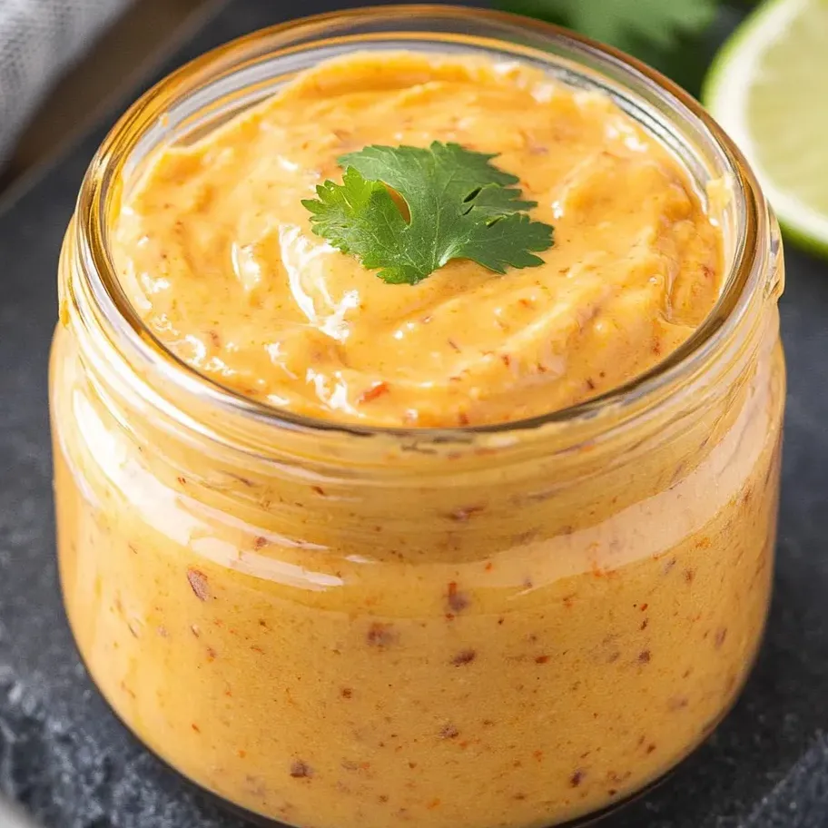 A jar of spicy chipotle mayo spread.