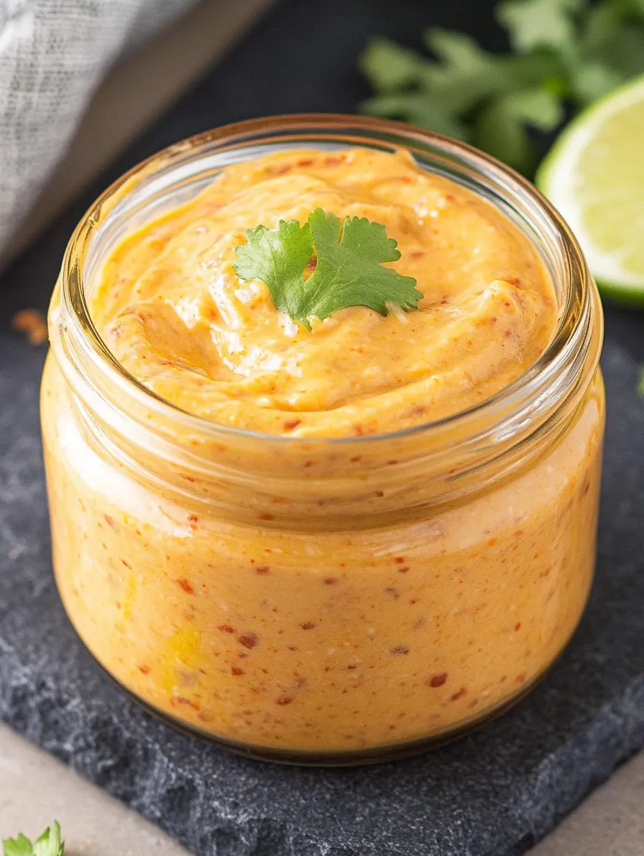 A jar of spicy chipotle mayo spread recipe.