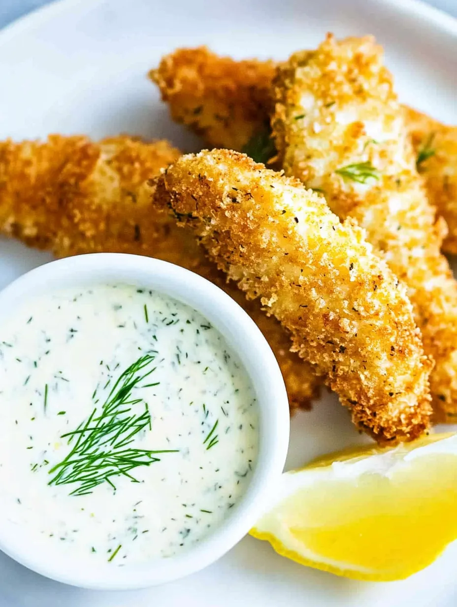 A bowl of tartar sauce with a lemon wedge recipe.