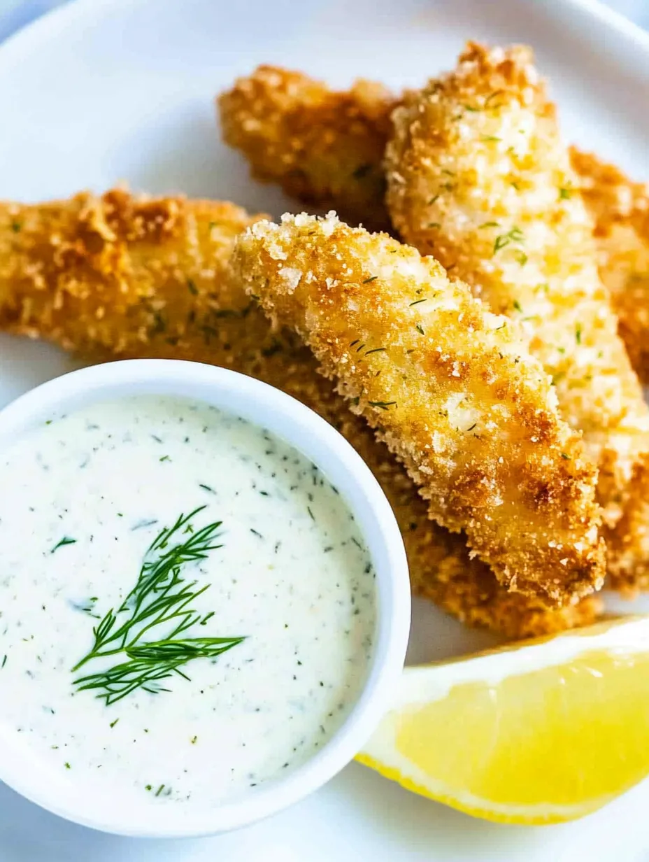 A bowl of tartar sauce with a lemon wedge.