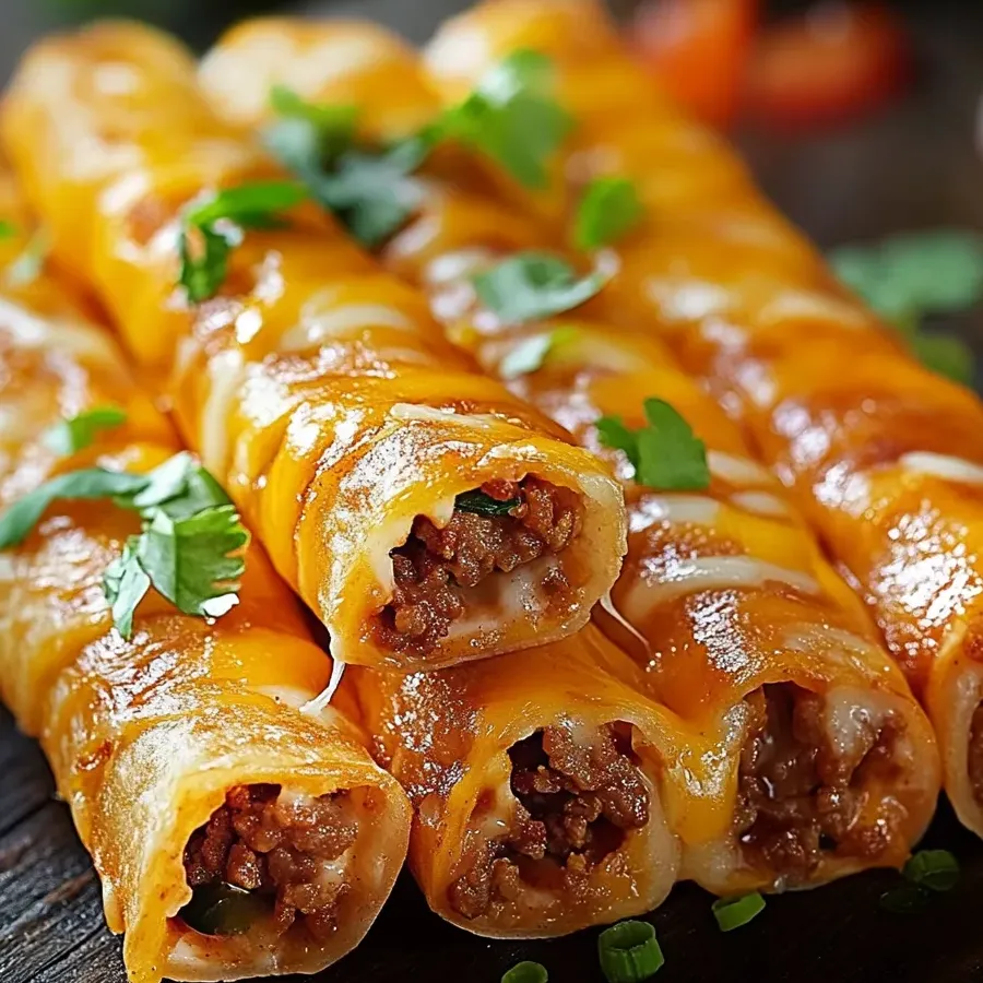 A plate of cheesy taco sticks.