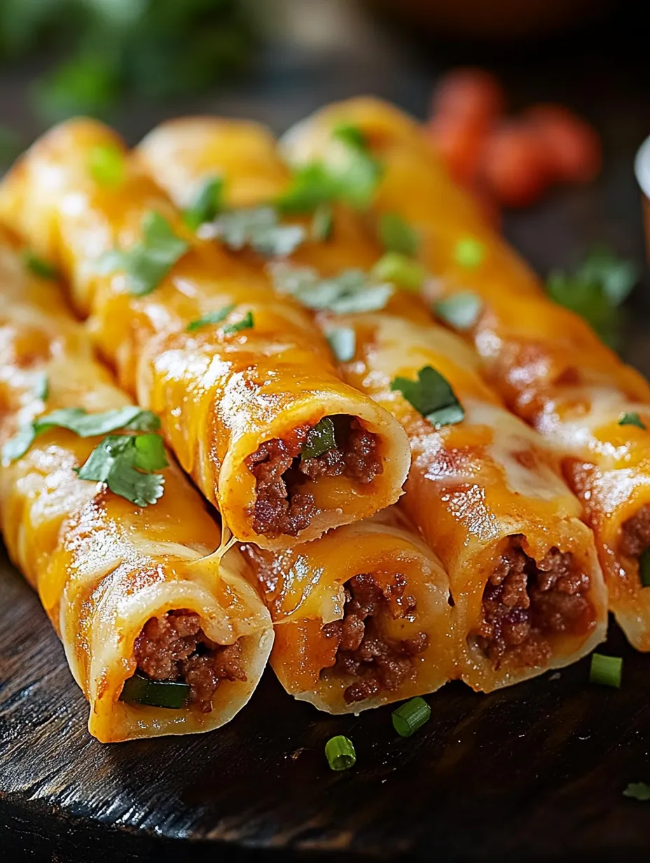 A plate of cheesy taco sticks.