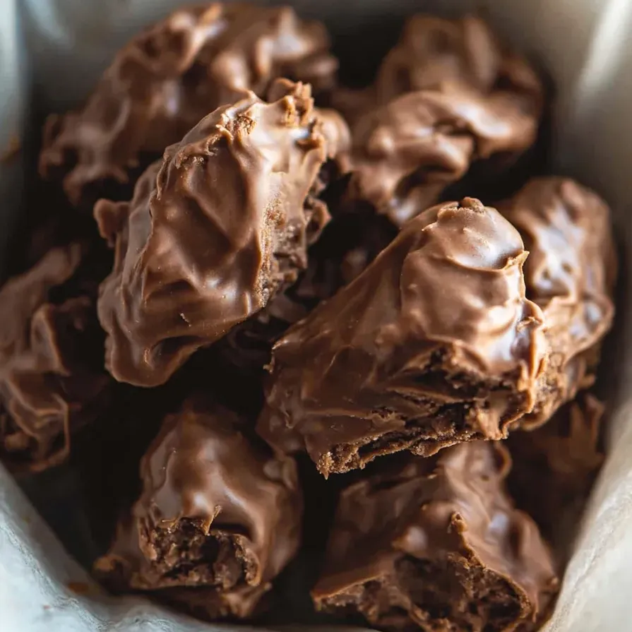A bowl of chocolate covered peanut butter cups.