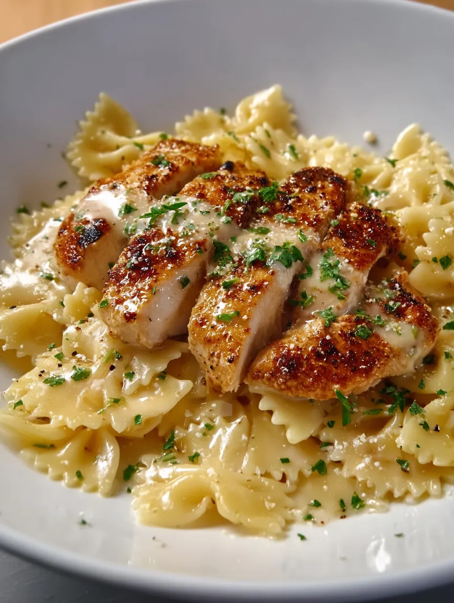 A plate of buttery lemon chicken.