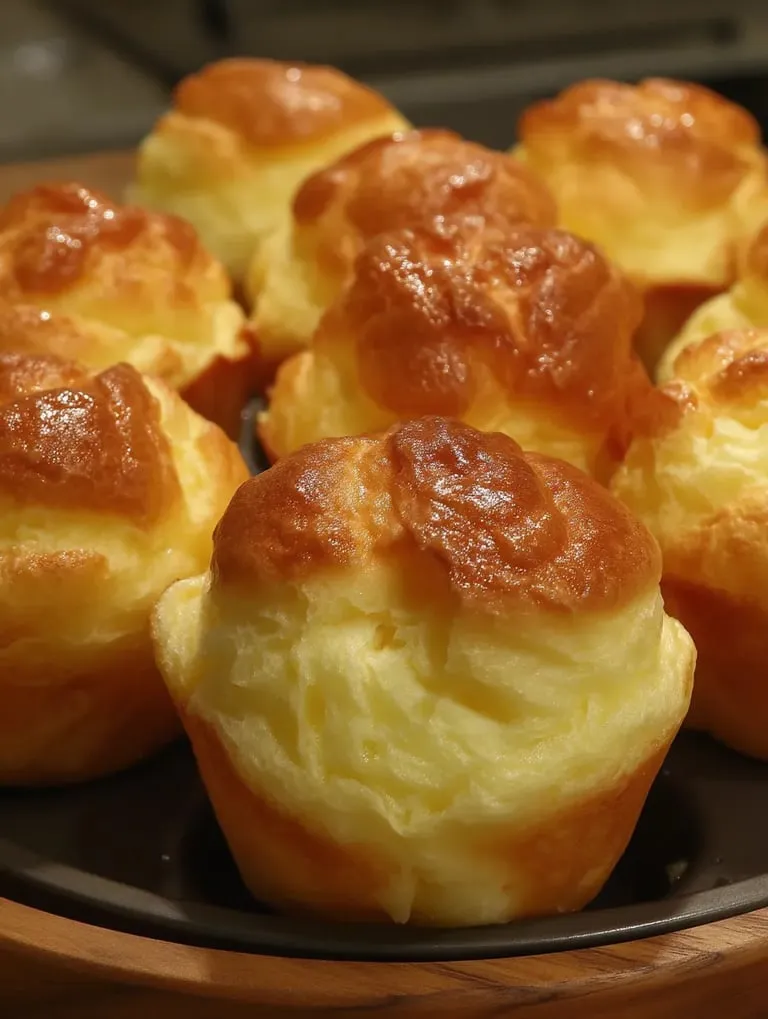 Nun's Puffs on a plate.