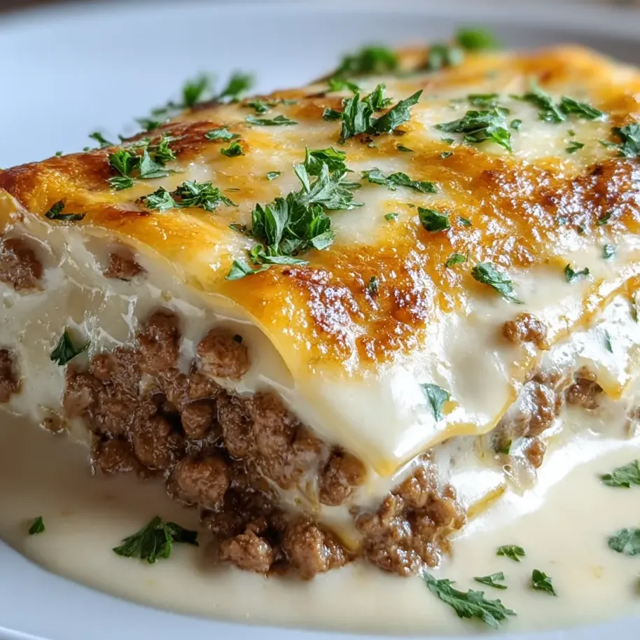 A plate of food with a white plate and a white sauce.