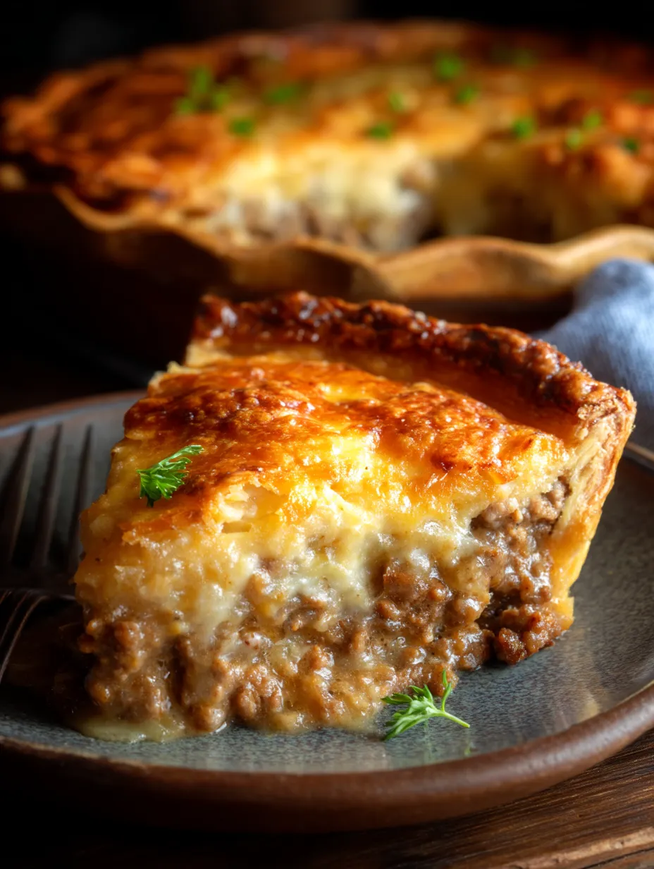 A slice of Monterey Sausage Pie.