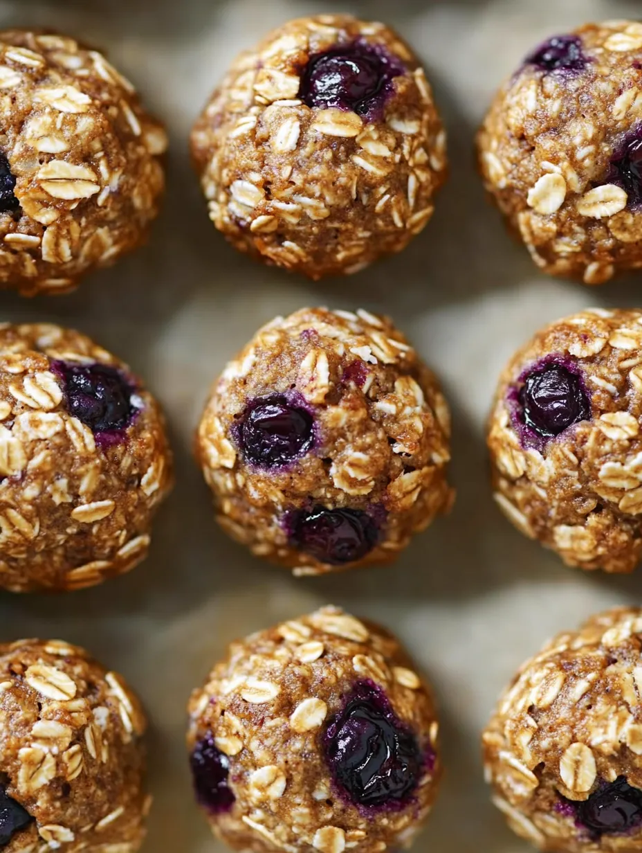 Blueberry muffin energy bites.