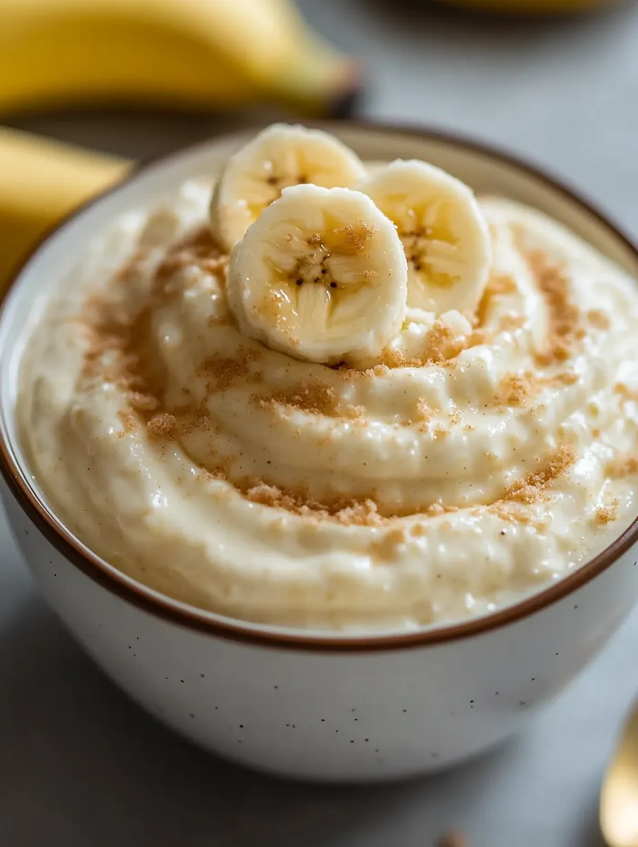 A bowl of cottage cheese with bananas on top recipe.