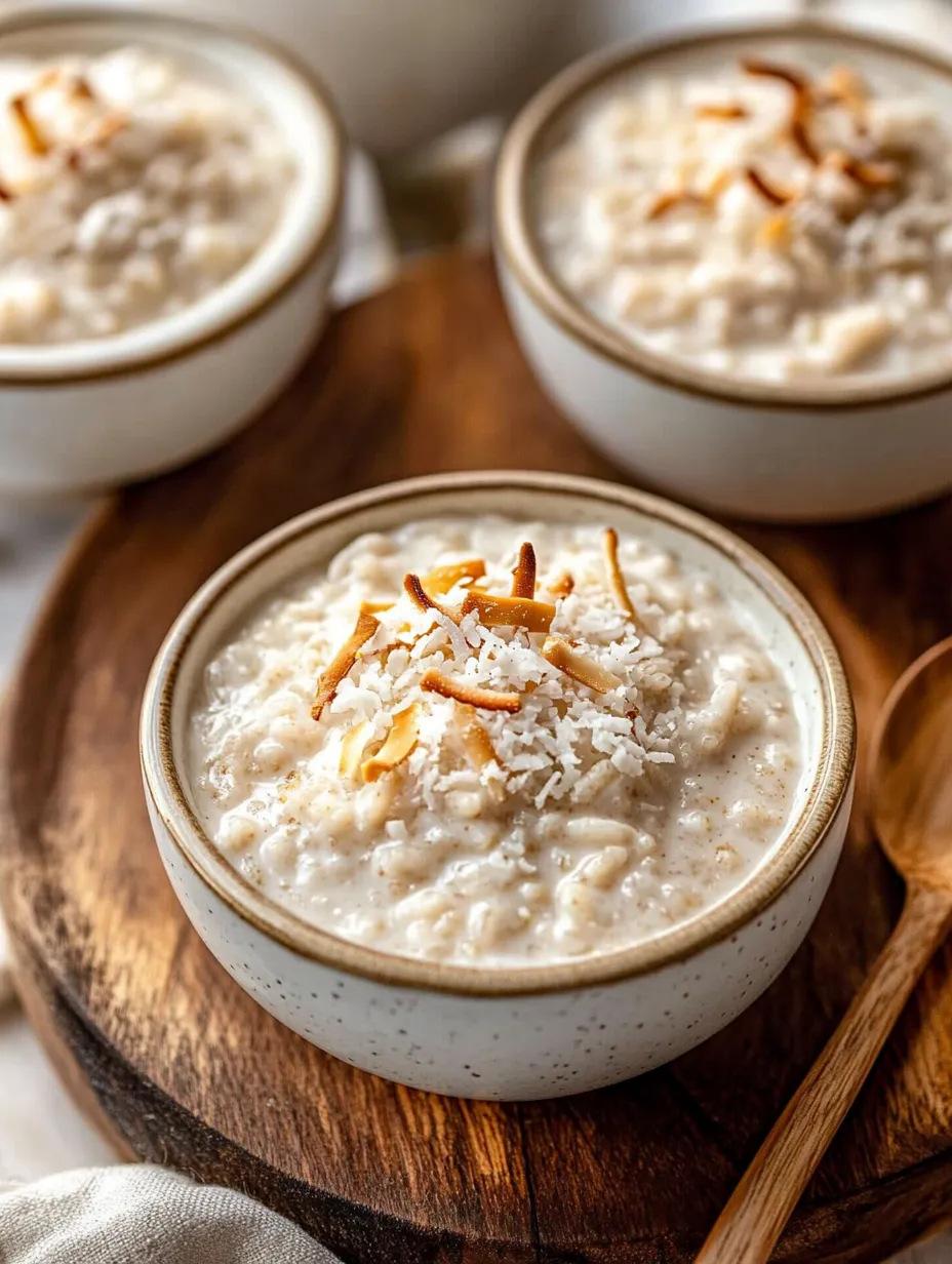 A bowl of creamy coconut rice delight.