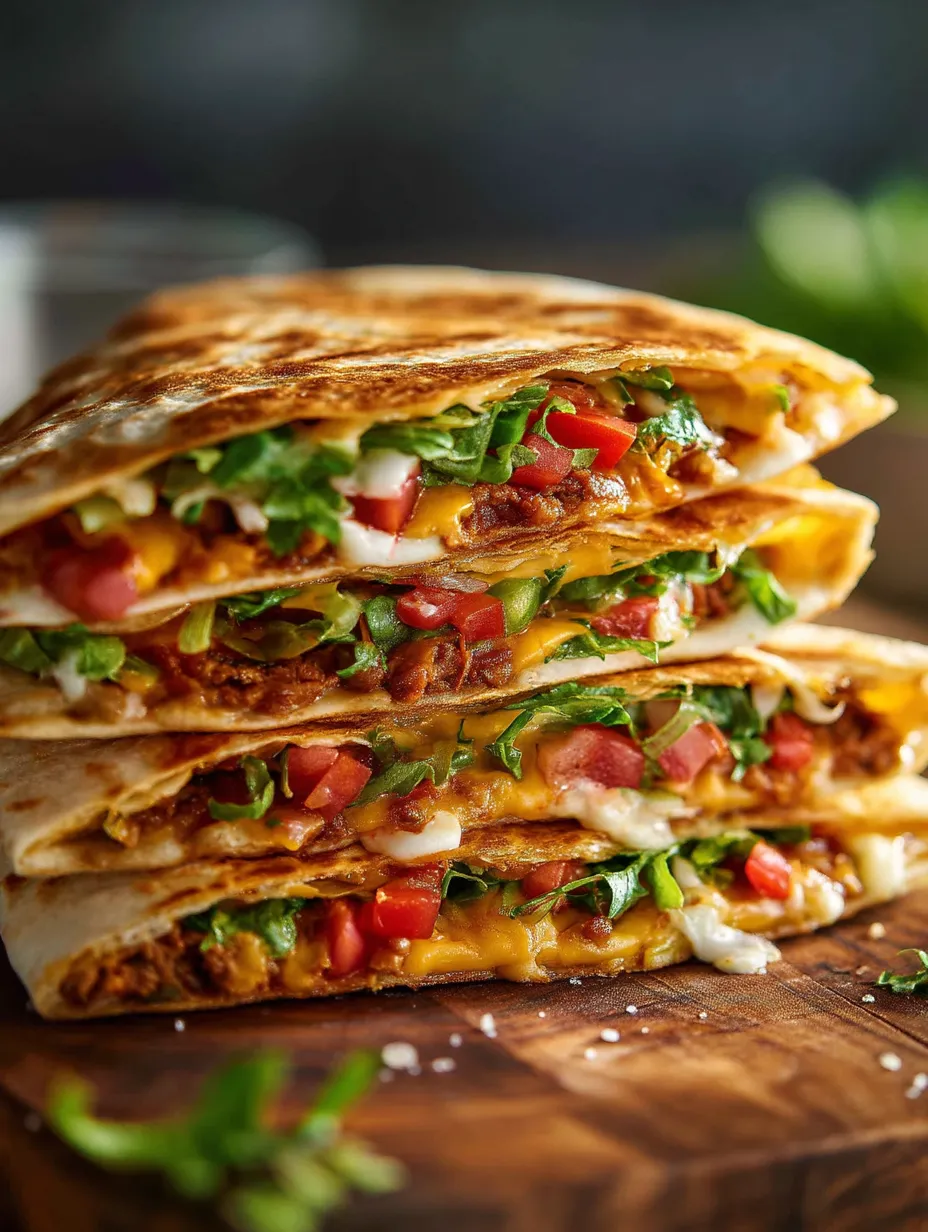 A delicious copycat Crunchwrap Supreme.