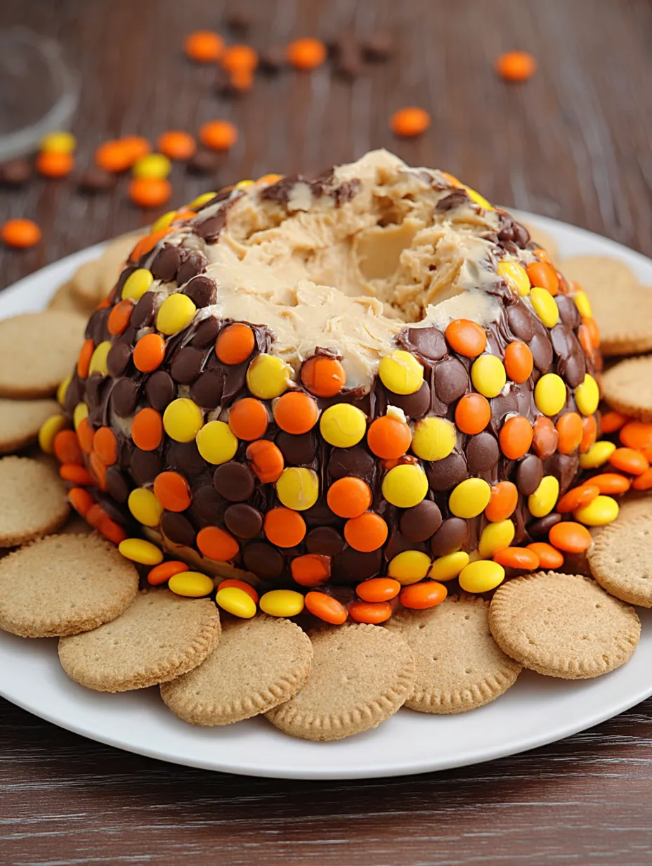 A Reese's Cheese Ball Peanut Butter Bliss Dessert.