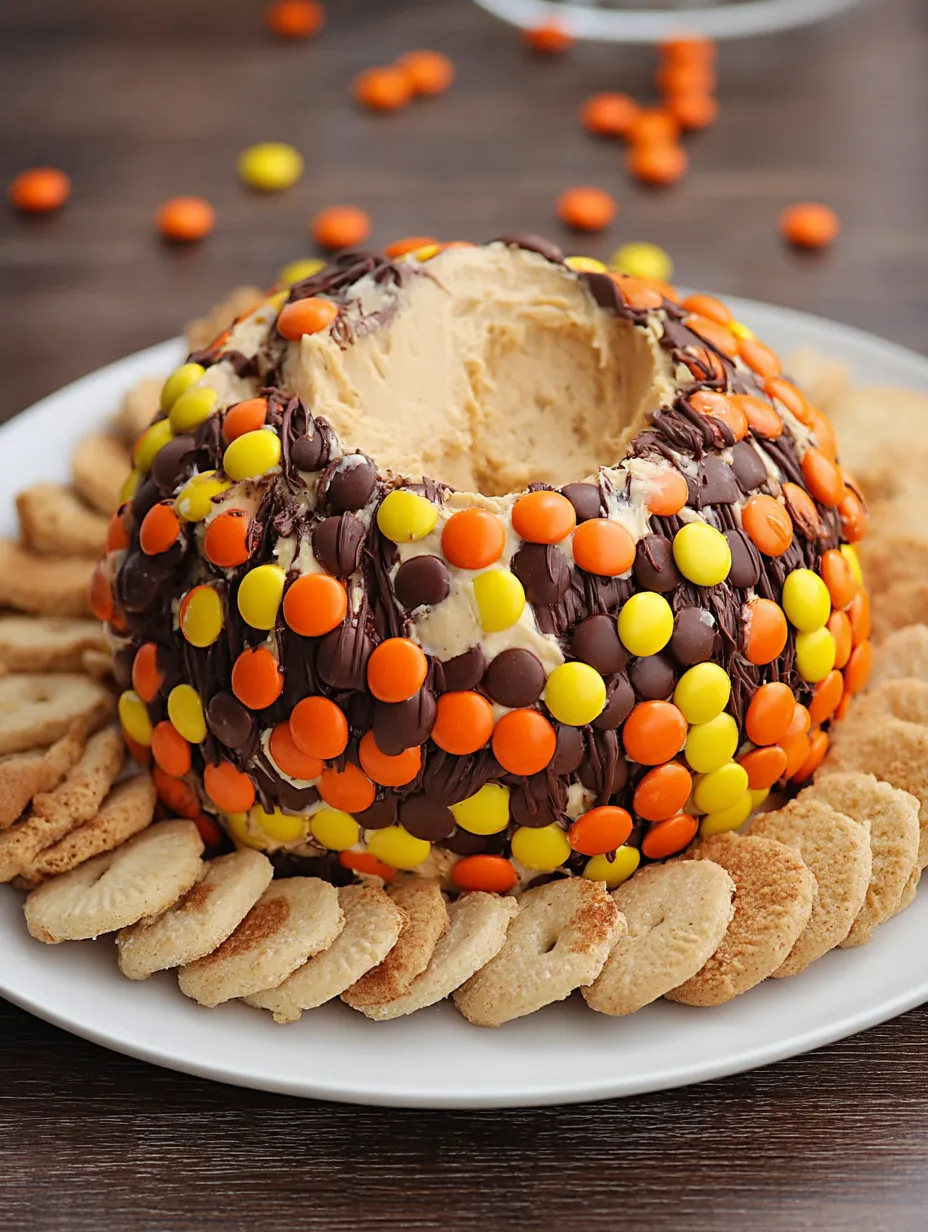 A dessert made with peanut butter and Reese's peanut butter cups.