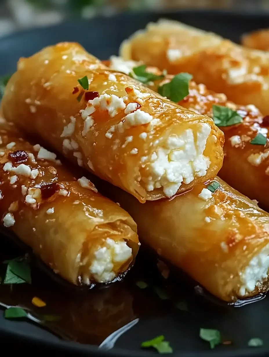 A plate of oven fried feta chili honey.