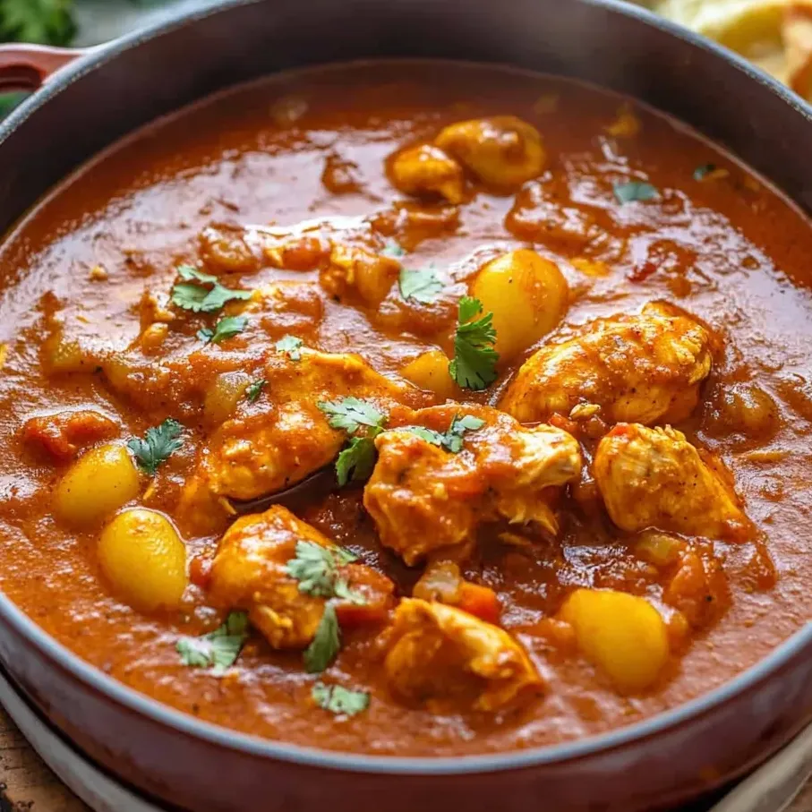 A bowl of Moroccan chicken stew spices.