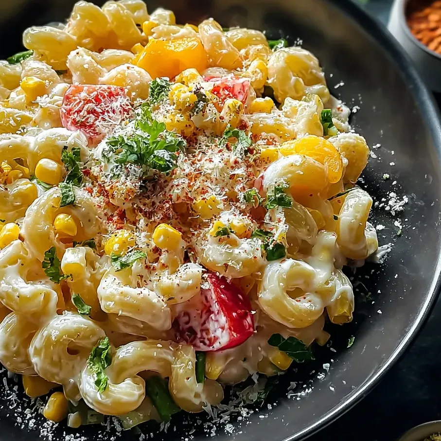 A bowl of pasta with tomatoes and cheese.