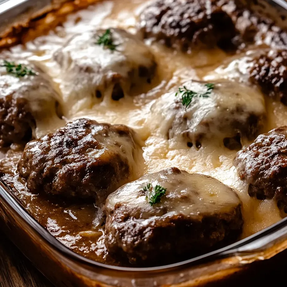 A dish of meatballs with cheese on top.