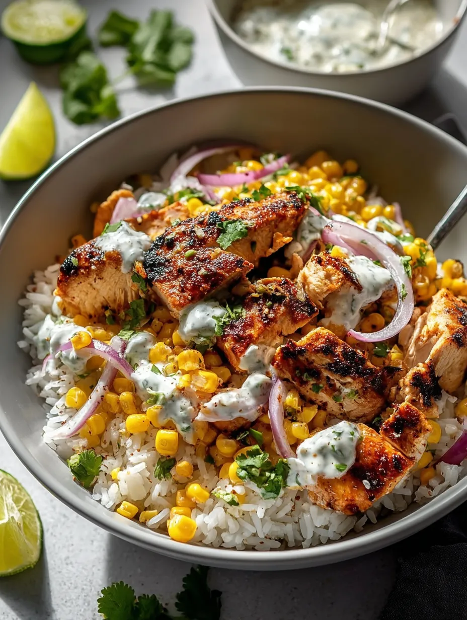 A bowl of rice with meat and vegetables.