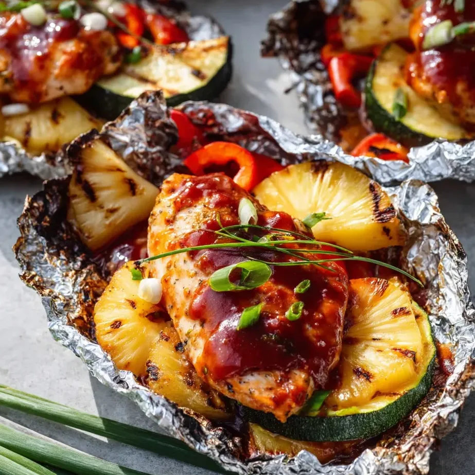 A close up of a pineapple wrapped in foil.
