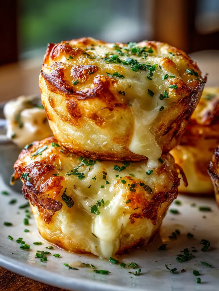 Three cheese muffins on a plate.