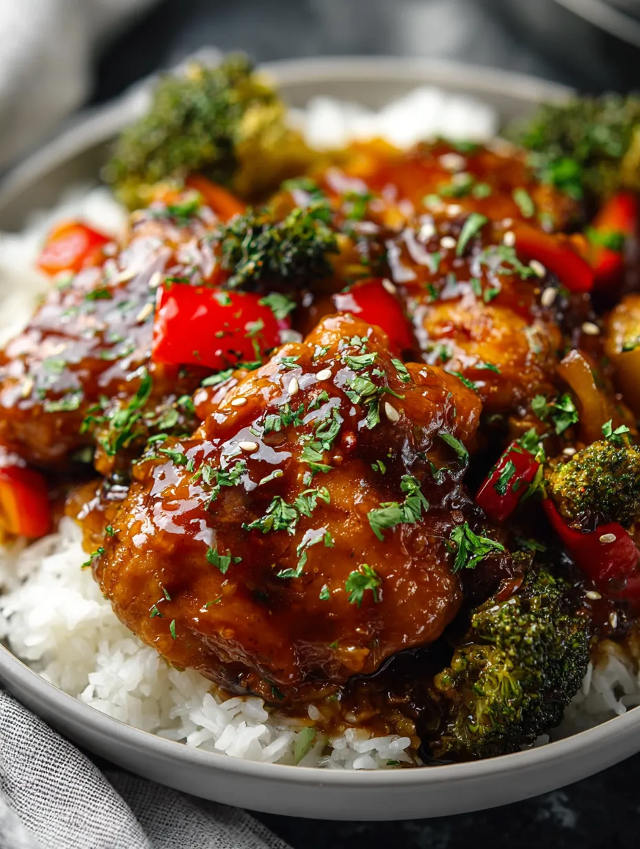 A bowl of chicken and broccoli with rice.