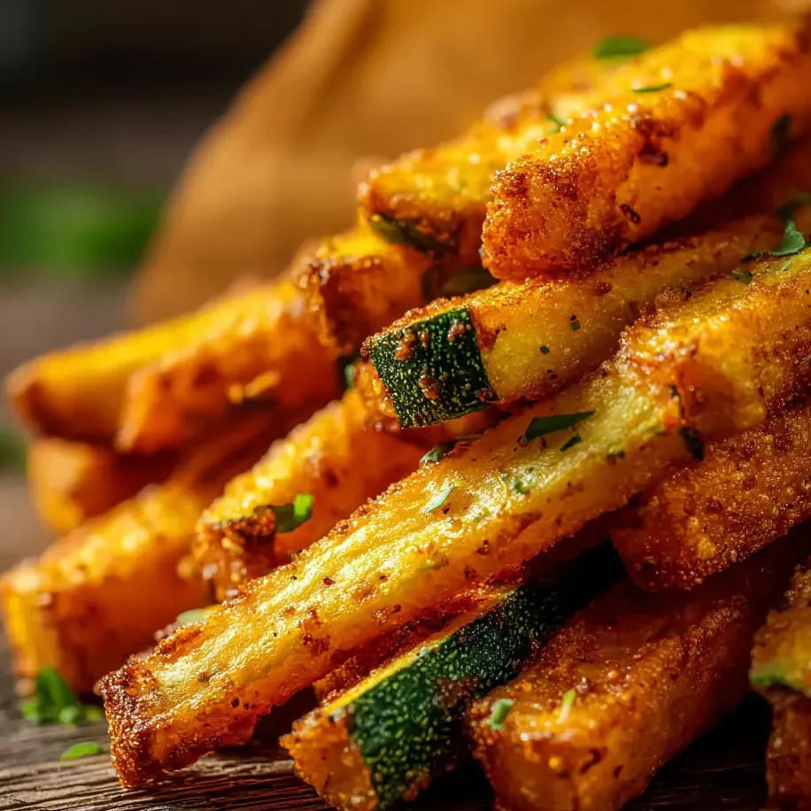 A pile of fried zucchini.