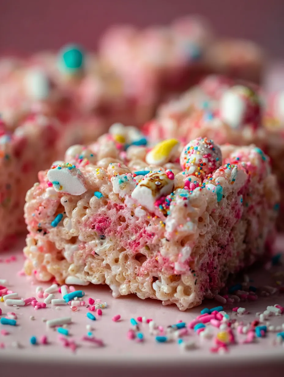 A close up of a candy bar with sprinkles.