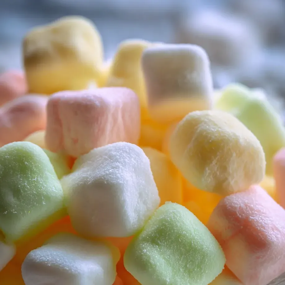 A pile of marshmallows.