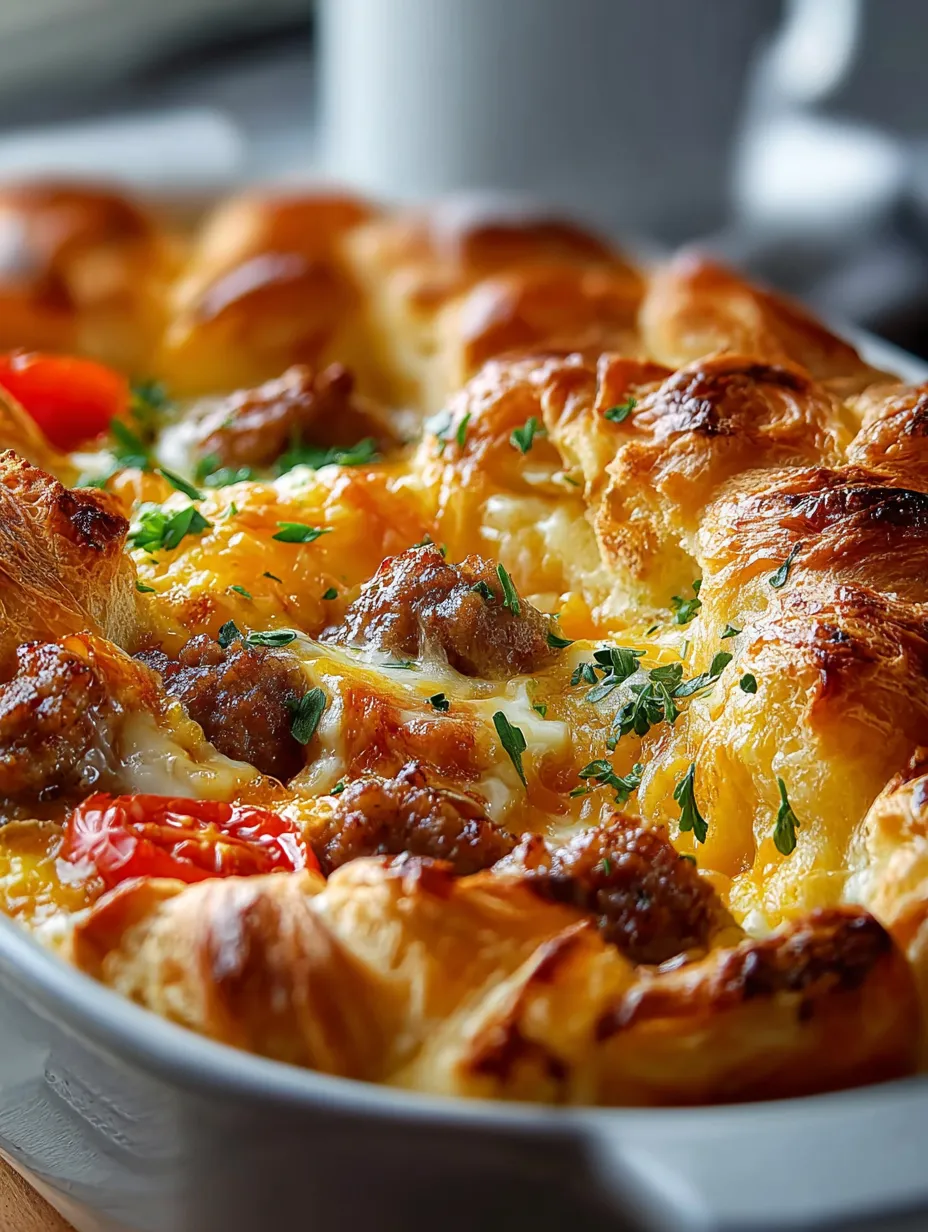 A baked dish with meat and cheese.