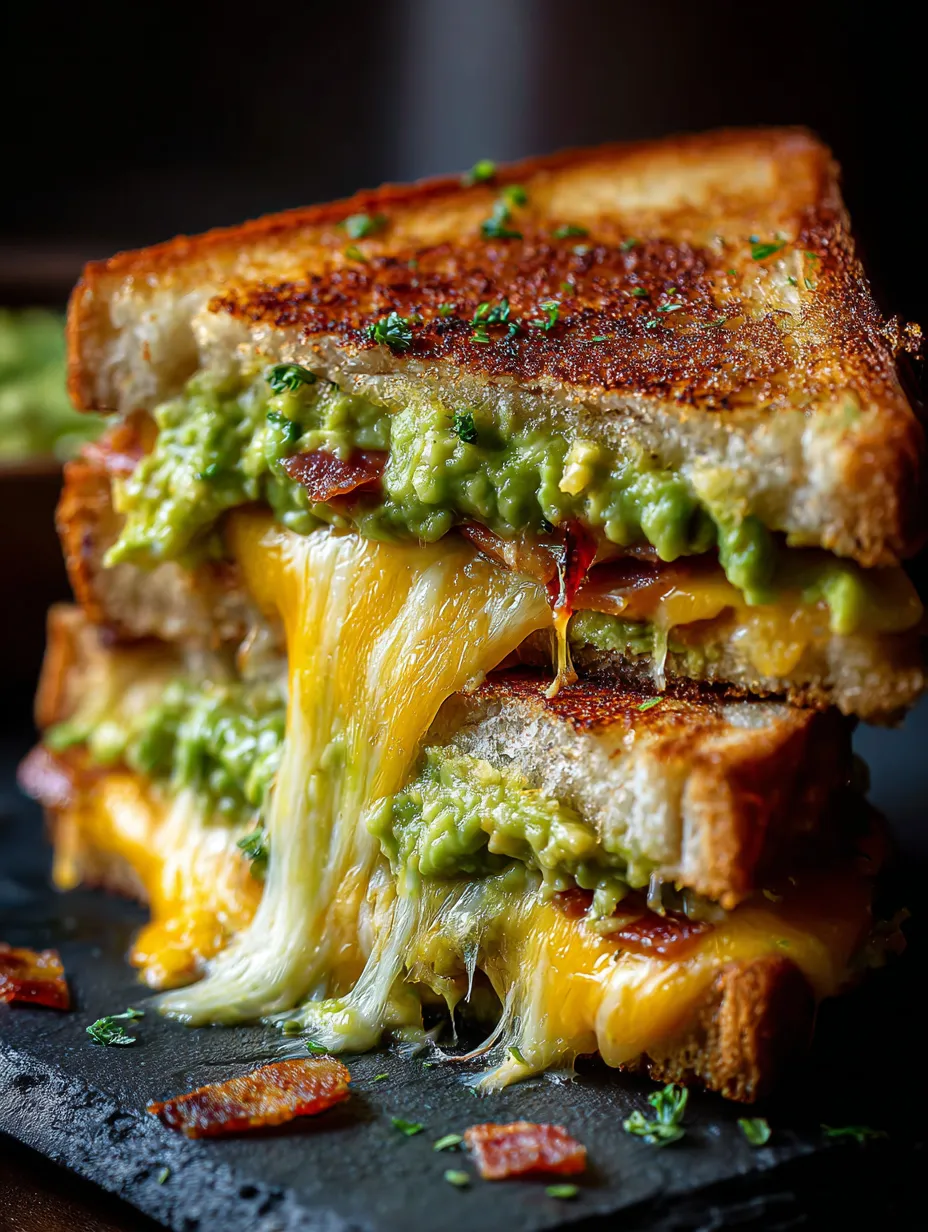 A stack of grilled cheese sandwiches.