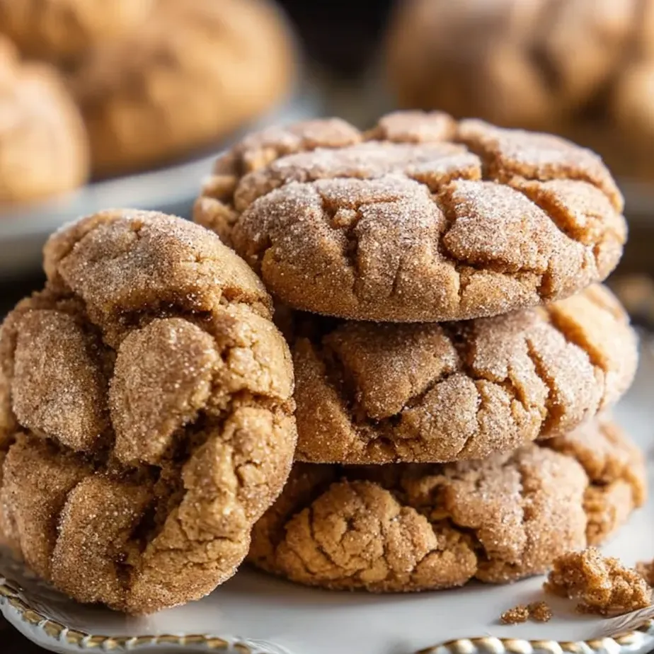 A plate of cookies with sugar on top.