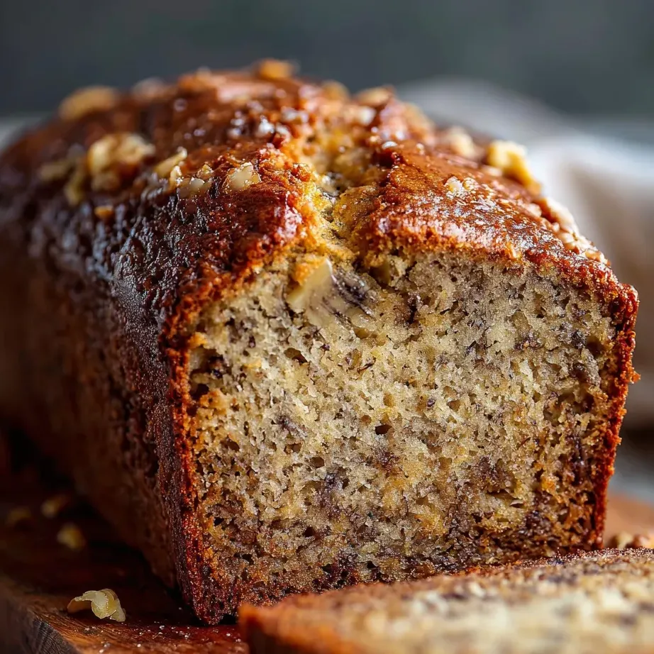 A loaf of bread with nuts on top.