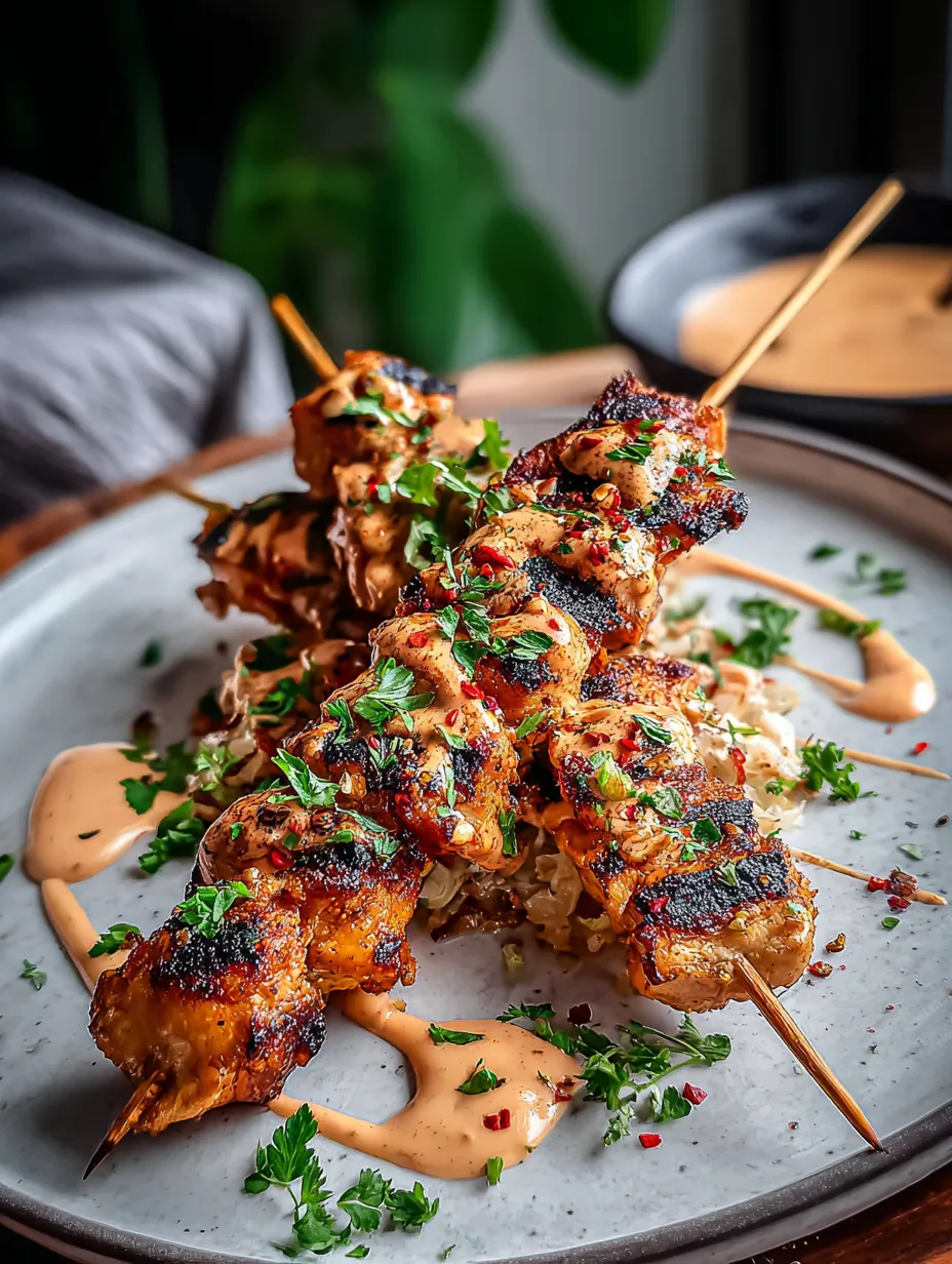 A plate of food with a sauce on it.