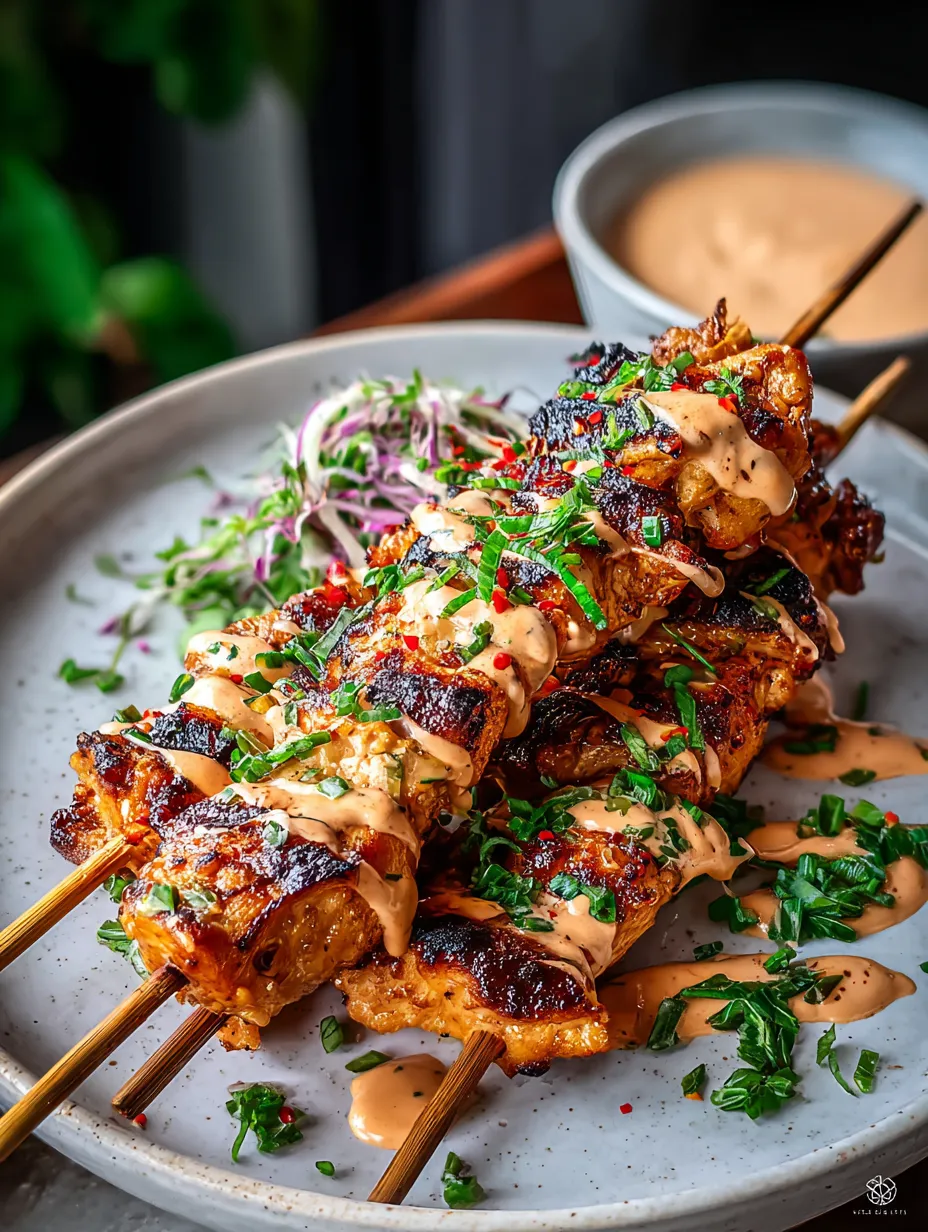 A plate of food with a fork and a bowl of sauce.