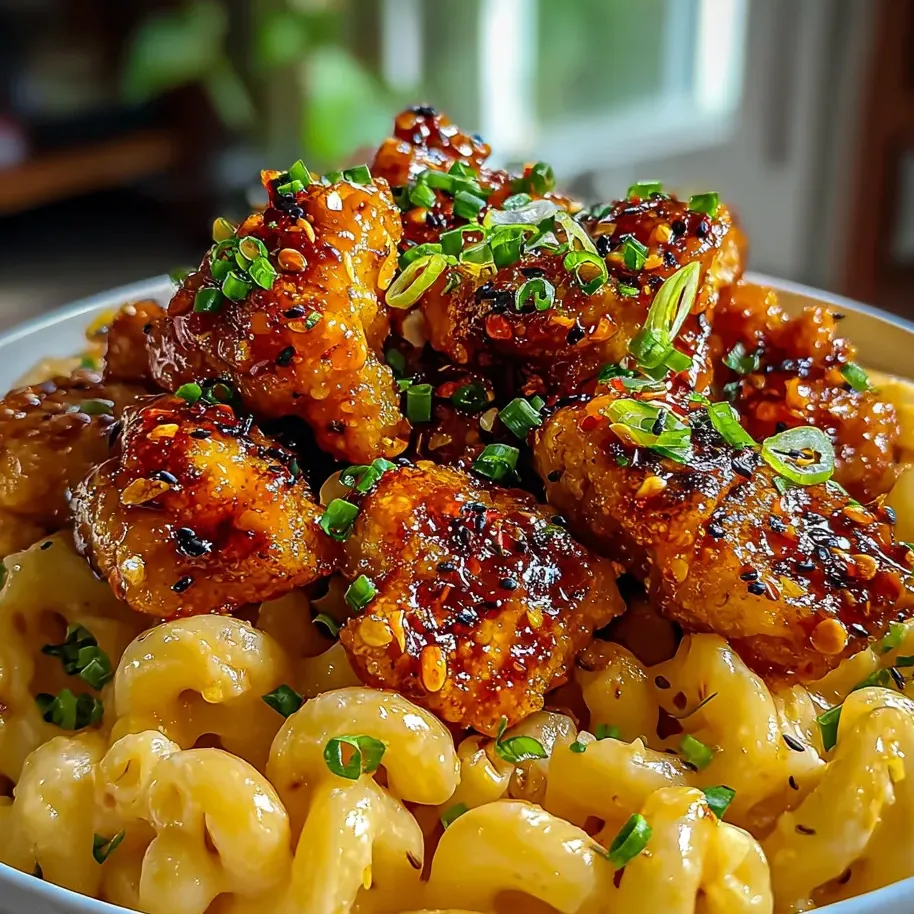 A bowl of food with chicken and noodles.