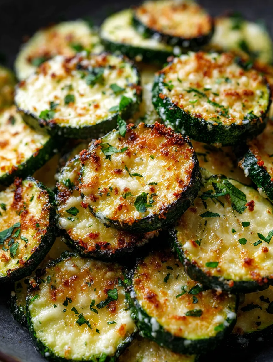 A plate of grilled zucchini with cheese.