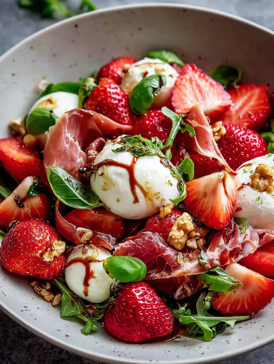 A bowl of strawberries and cheese.