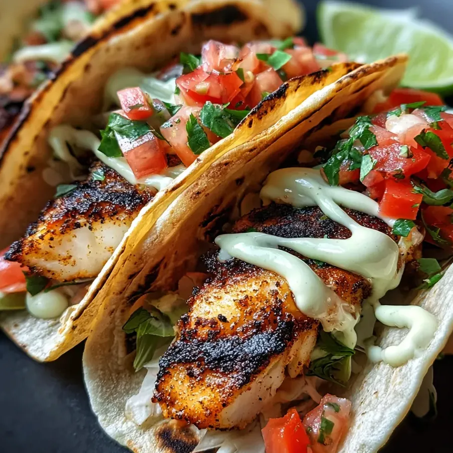 A taco with fish and tomatoes.