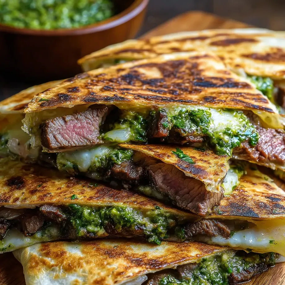 A stack of sandwiches with meat and greens.