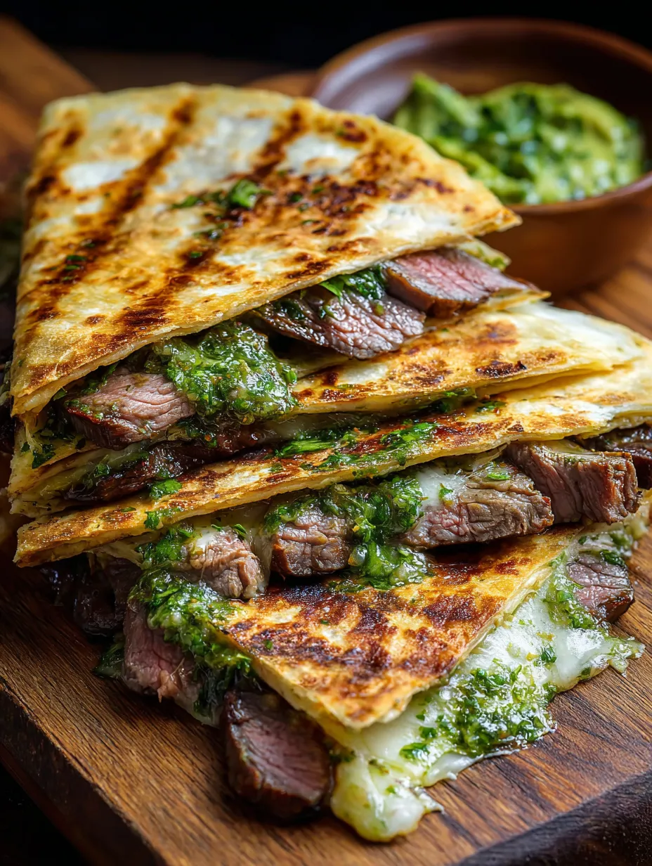 A stack of steak tacos with green sauce.