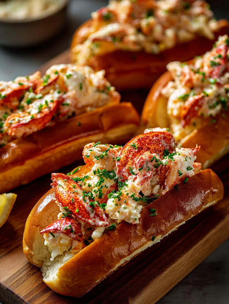 A plate of lobster rolls.