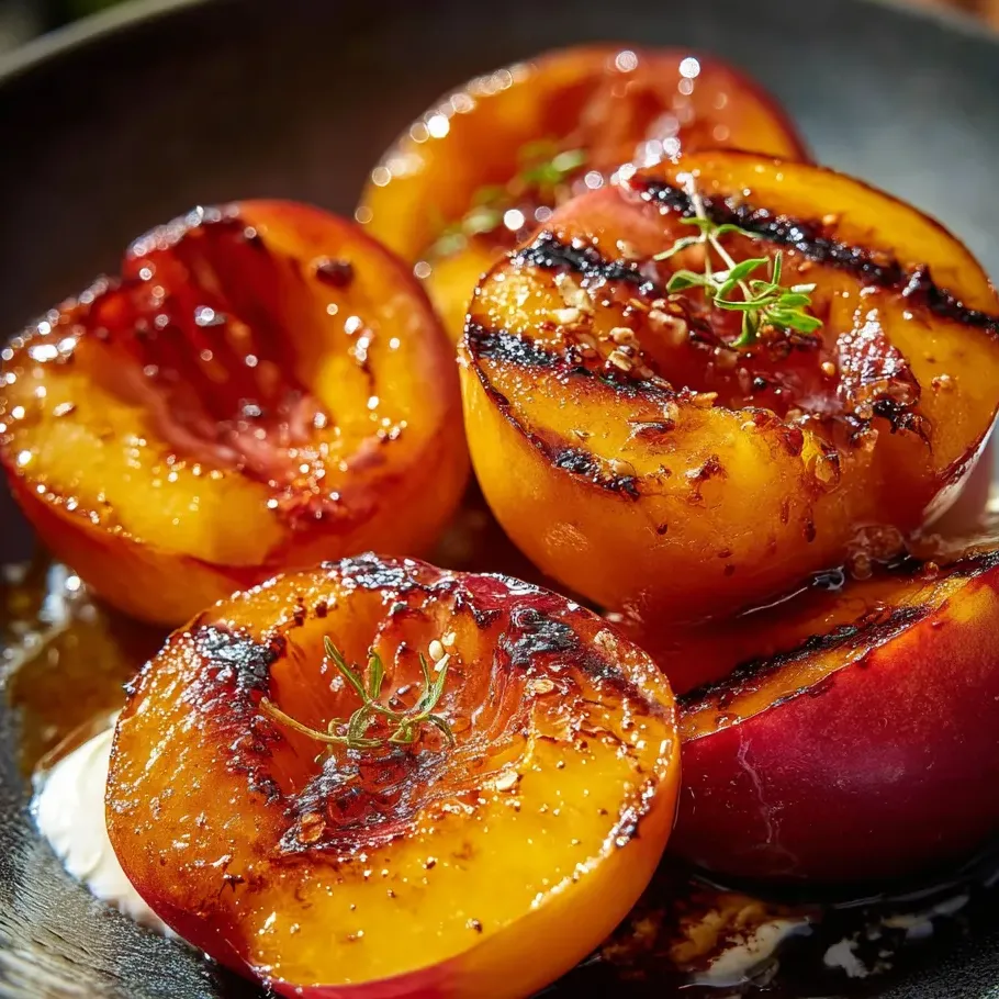 Peaches on a plate.