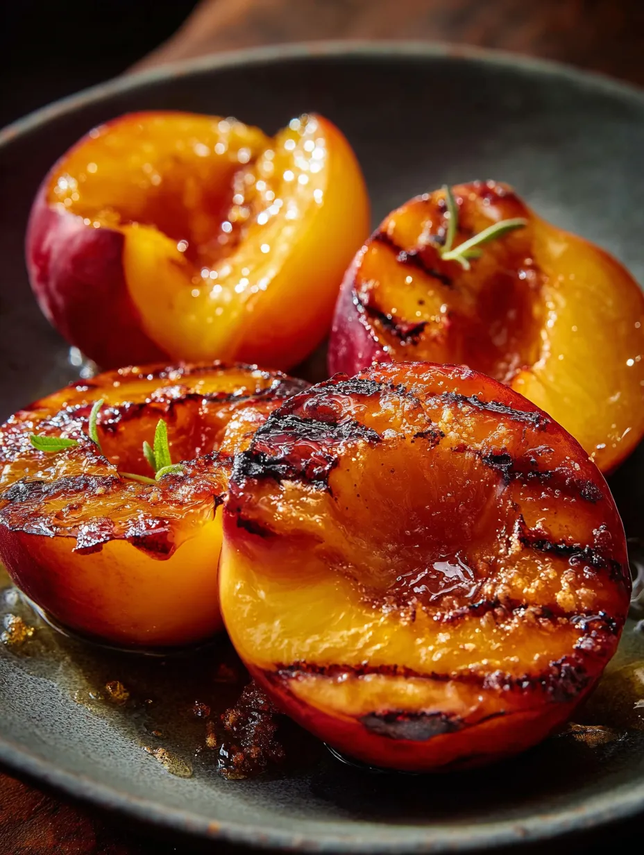 Peaches on a plate.