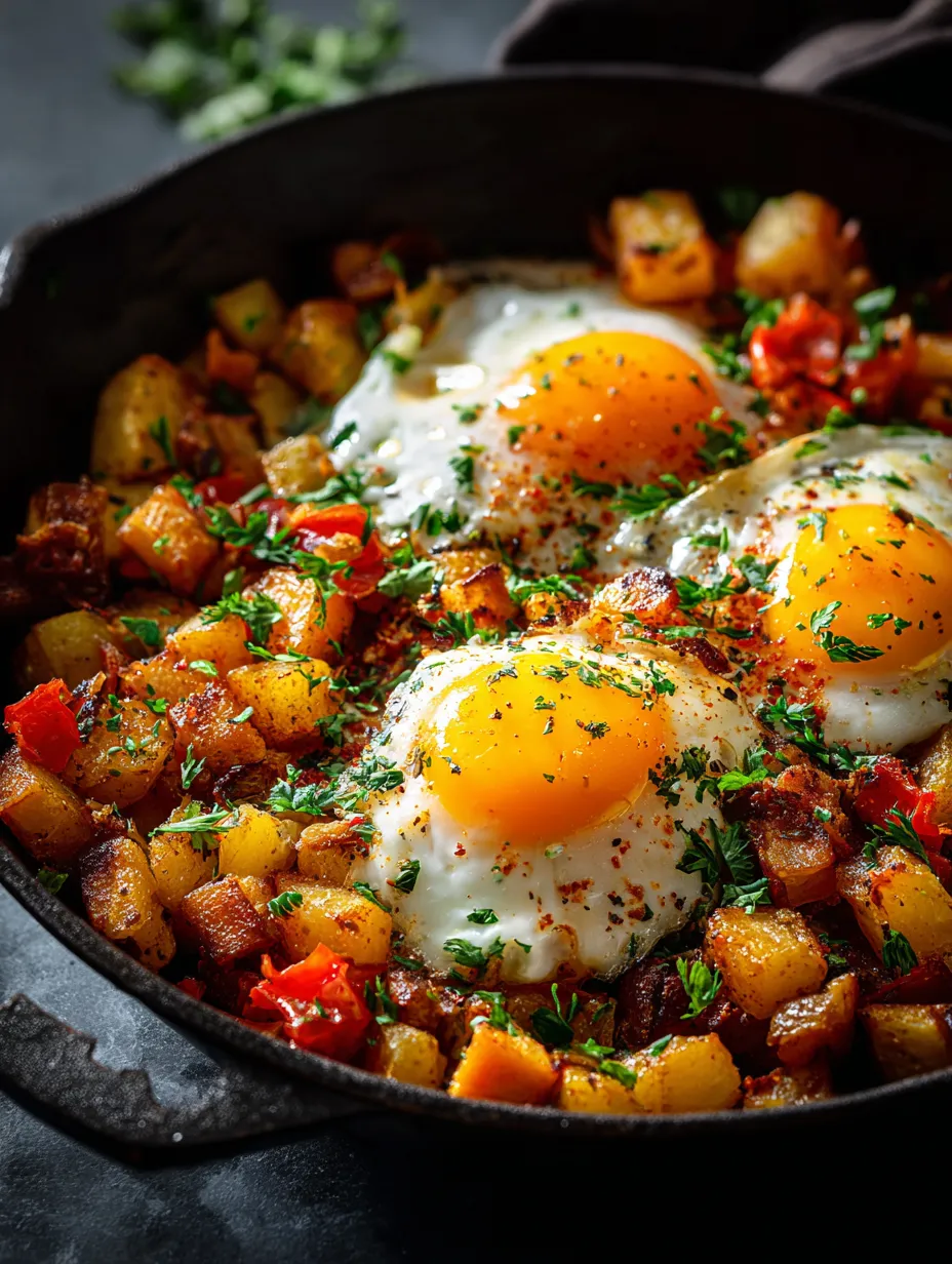 A fried egg in a bowl.