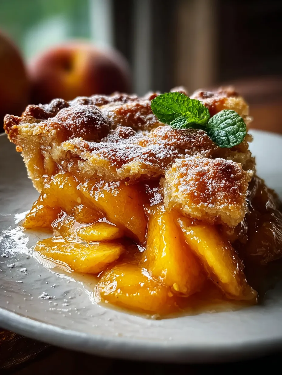 A slice of pie with a mint leaf on top.