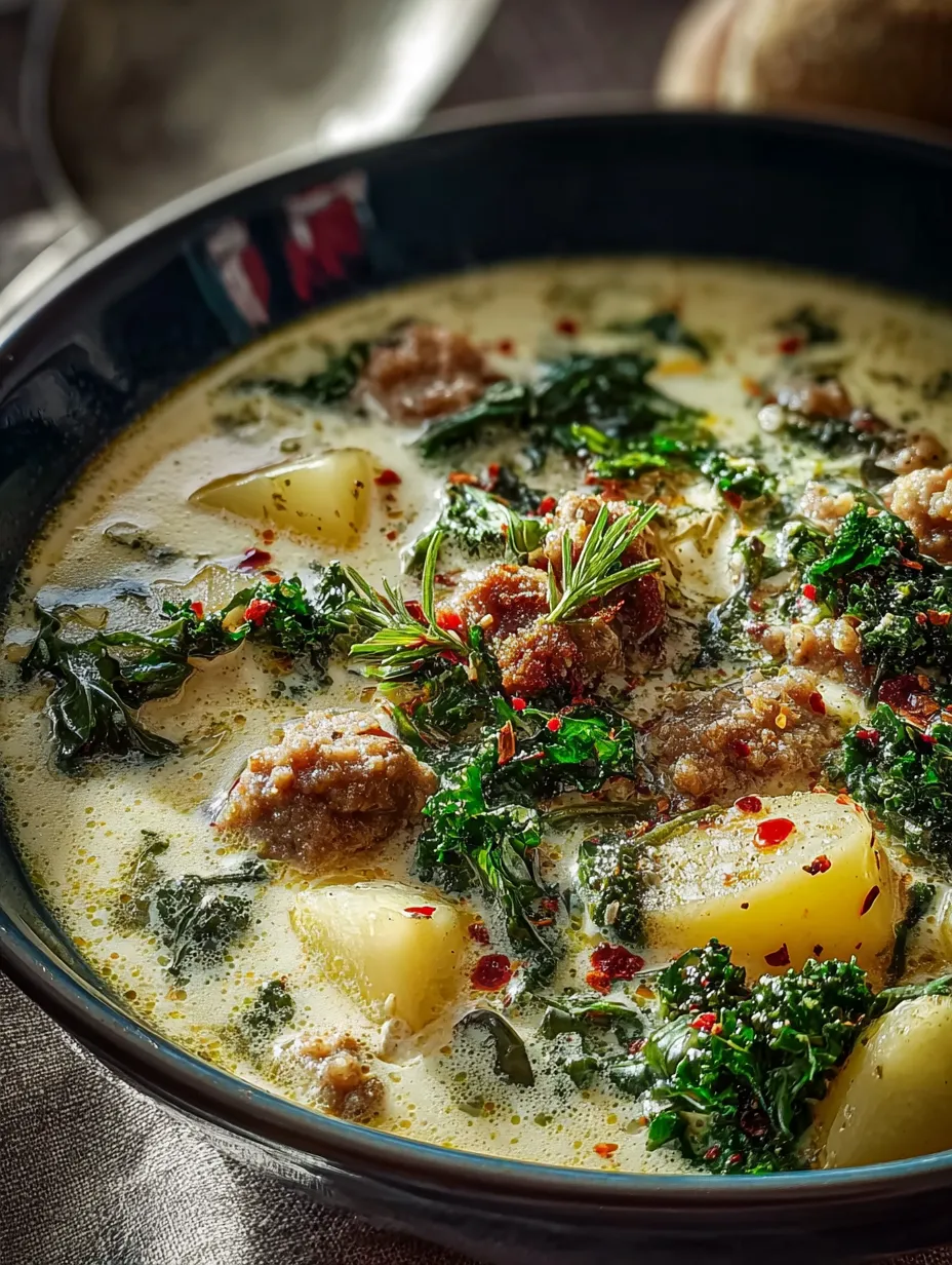 A bowl of soup with meat and greens.