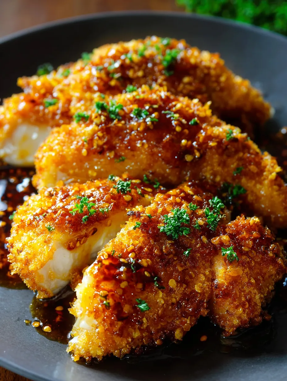 A plate of food with a sauce on it.
